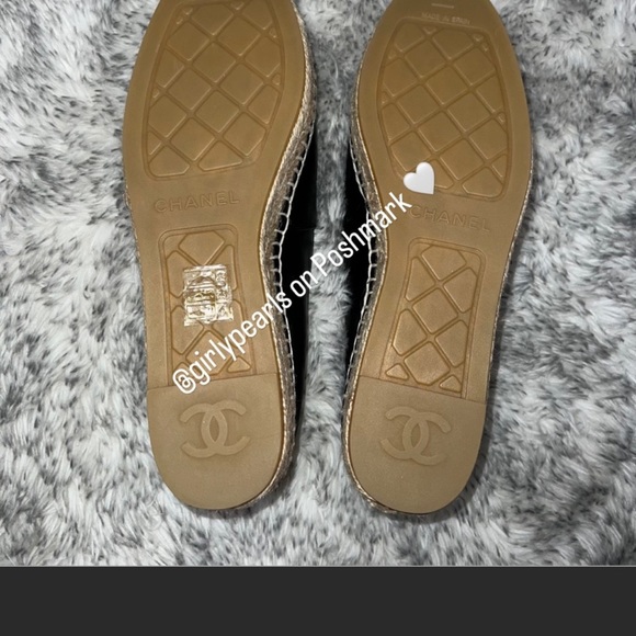 Chanel Espadrilles Lambskin Black NEW Size US 7 / Eu 37 - Picture 15 of 16